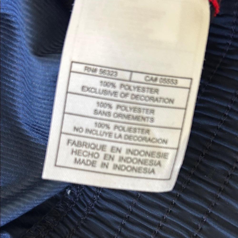Nike Men's Dark Blue and Red Windbreaker - Picture 6 of 6